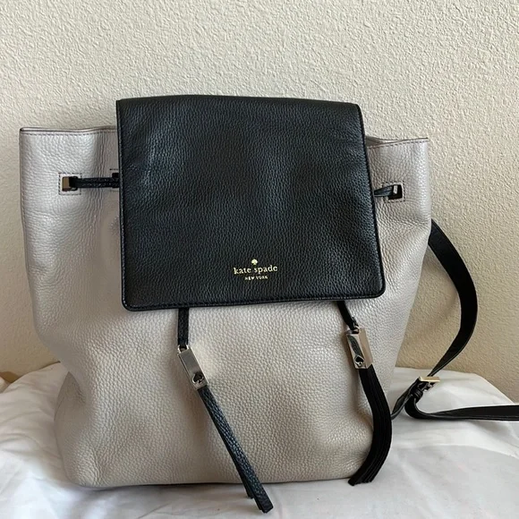 Kate Spade NEVER USED Grey Street Wilder Backpack Kate Spade Wilder Grey Street Backpack Style with Drawstring  main image 3